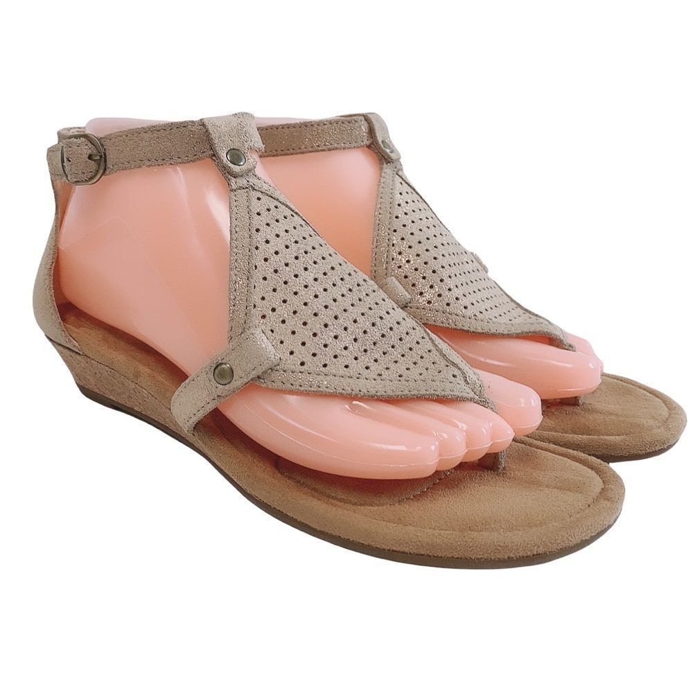 KOOLABURRA By‎ UGG Briona Perforated Amphora Ankle Strap Wedge Sandal
